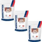 Kit 3X Whey Protein Zero Lactose - 900g Refil Morango - NewNutrition