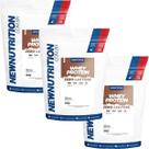 Kit 3X Whey Protein Zero Lactose - 900g Refil Natural - NewNutrition