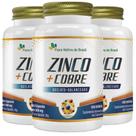 KIT 3X Zinco + Cobre Quelato 60 cápsulas - Flora Nativa