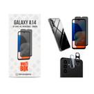 Kit 3x1 Película Privacidade + Capa + Película de Câmera Galaxy A14 5G