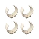 Kit 4 Abraçadeira Impacto Cano Tubo 100mm 4'' Branca Estrela
