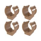 Kit 4 Abraçadeira Impacto P/ Cano 20mm 1/2'' Marrom Estrela