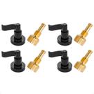 Kit 4 Acabamento para Registro 1/2 3/4 e 1 Polegada C70 Curvo Preto Pressão Padrão Fabrimar