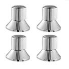 Kit 4 Acabamento Registro Padrão Docol C40 Gaveta Pressão Metal