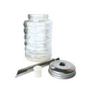 KIT 4 Açucareiros de Vidro com Bico Dosador Inox Restaurante