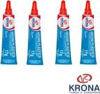 Kit 4 adesivo plastico 17g cpvc krona