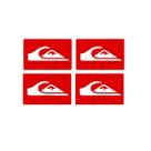 Kit 4 Adesivo Quiksilver Burrinho Titan - Vermelho