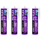 Kit 4 Adesivo Selante Pu Flex 280ml Uso Geral - Unipega