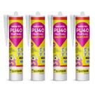 Kit 4 Adesivo Selante PU40 Multiuso Preto 360g Quartzolit Kit 4 Adesivo Selante PU40 Multiuso Preto 360g Quartzolit