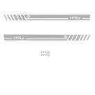 Kit 4 Adesivos Faixa Lateral Fiat Uno Mille Way - Prata