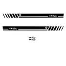 Kit 4 Adesivos Faixa Lateral Fiat Uno Mille Way Preto Fosco