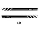 Kit 4 Adesivos Faixa Lateral Fiat Uno Mille Way - Preto