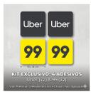 Kit 4 Adesivos Para Carro Uber E 99 App Moto / Carro 10x10cm Kit 4 Adesivos Para Carro Uber E 99 App Moto / Carro 10x10cm