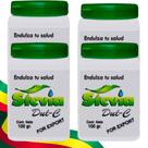 KIT 4 Adoçante Stevia DulC Natural Dietético Zero Calorias 100g Importado ORIGINAL