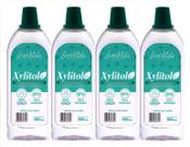kit 4 Adoçante Xylitol Natural Liquido 100ml