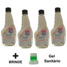 Kit 4 Água para Passar Roupa Aconchego Baby Lilac Floral Lírios do Campo de 500ml Refil - Envio Já