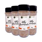 Kit 4 Alho Granulado Sabor Puro Autentico Premium Pote com Dosador 60g
