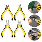 Kit 4 alicates para eletronica artesanato bijuterias pesca kit profissional mini jogo universal meia cana corte frontal Kit 4 alicates para eletronica artesanato bijuterias pesca kit profissional mini jogo universal meia cana corte frontal