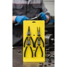 Kit 4 Alicates Precisão Anéis 7" Interno/Externo