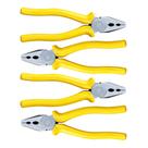 Kit 4 Alicates Universal 8 Polegadas Manutenção Domestica e Profissional Aço Carbono Cabo PVC