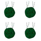 Kit 4 Almofada Futton Redondo 40cm Liso Decoração Macia Cheia Cadeira Sala Jantar Sofá Cama Pallet