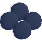 Kit 4 Almofadas Bolacha Redonda Cookie 40x40 cm Veludo - 7 Decor