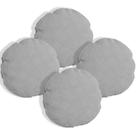 Kit 4 Almofadas Bolacha Redonda Cookie 50x50 cm Veludo - 7 Decor