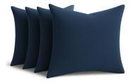 Kit 4 Almofadas Cheia Veludo 45x45 Diversidade Cores