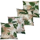 Kit 4 Almofadas Cheias Belize Impermeável Zíper Invisível 45cmx45cm Kit 4 Almofadas Cheias Belize Impermeável Zíper Invisível 45cmx45cm