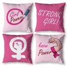 Kit 4 Almofadas Cheias Feminista Decorativa com Enchimento Decoração Estampadas Refil Kit 4 Almofadas Cheias Feminista Decorativa com Enchimento Decoração Estampadas Refil