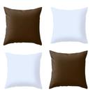 Kit 4 Almofadas Cheias Lisas Varias Cores Para Sala Sofá Refil Misto
