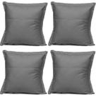 Kit 4 Almofadas Cheias para sofá Sala Quarto decorativa 42,5x42,5 Suede