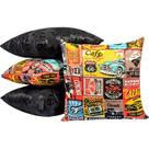 kit 4 almofadas com enchimento Linha Jacquar 4 unidades 14003