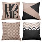 Kit 4 Almofadas Decorativas Cheias 40x40cm Home Kit 4 Almofadas Decorativas Cheias 40x40cm Home
