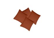 Kit 4 Almofadas Decorativas cheias com ziper Suede Terracota