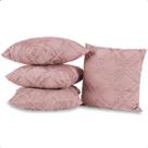 Kit 4 Almofadas Decorativas com Enchimento 45x45 cm