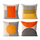 kit 4 almofadas decorativas geométrica terroso