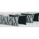 Kit 4 Almofadas Decorativas Retangular Sued Jacquard Cheias