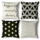 Kit 4 Almofadas Decorativas Sala Quarto Sofá Cheias 40cm x 40cm Estampadas