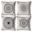 Kit 4 Almofadas Decorativas Sala Quarto Sofá Cheias 40cm x 40cm Estampadas Kit 4 Almofadas Decorativas Sala Quarto Sofá Cheias 40cm x 40cm Estampadas