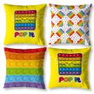 Kit 4 Almofadas Infantil Menina Cheias Estampadas Infantil 40cm X 40cm Kit 4 Almofadas Infantil Menina Cheias Estampadas Infantil 40cm X 40cm