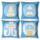 Kit 4 Almofadas Nossa Senhora Aparecida Decorativa Digital com Enchimento Cheio Refil Kit 4 Almofadas Nossa Senhora Aparecida Decorativa Digital com Enchimento Cheio Refil