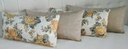 Kit 4 Almofadas Retangulares Sued Amassado Jacquard Cheias Kit 4 Almofadas Retangulares Sued Amassado Jacquard Cheias