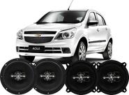 Kit 4 Alto Falante 280wrms Original Porta Gm Agile Som Auto Preto