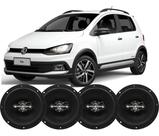 Kit 4 Alto Falante 280wrms Original Porta Volkswagen Fox Preto