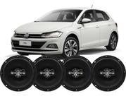 Kit 4 Alto Falante 280wrms Original Porta Volkswagen Polo Preto