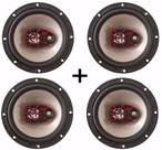 Kit 4 Alto Falante Bravox 6 200 W Rms Hyundai Hb20 Hb-20