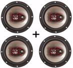 Kit 4 Alto Falante Bravox 6 200 W Rms Hyundai Hb20 Hb-20