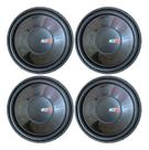 Kit 4 alto falante etm subwoofer 12 pol ew 175w rms 4 ohms cores