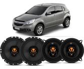 Kit 4 Alto Falante Original Jbl Gm Agile 6 E 5 200w 4 Porta Preto